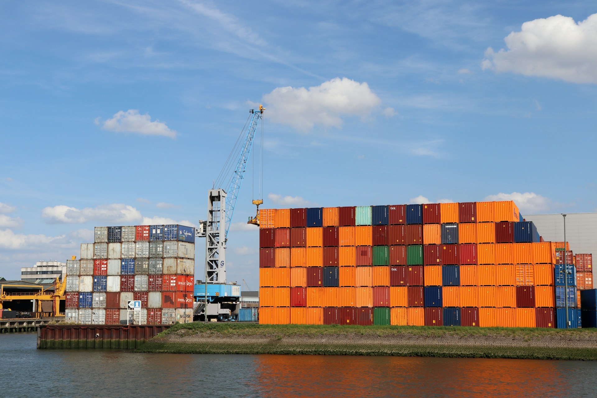 Rotterdamse haven — luchtopname